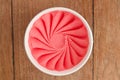 Strawberry Italian ice cream tub Royalty Free Stock Photo