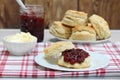 Strawberry Jam and Biscuits Royalty Free Stock Photo