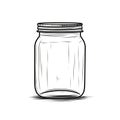 strawberry jam jar ai generated