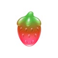 Strawberry jelly candy icon.