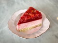 Strawberry jelly mouse pie