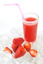 Strawberry and juice Royalty Free Stock Photo