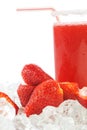 Strawberry and juice Royalty Free Stock Photo