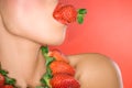 Strawberry kisses Royalty Free Stock Photo