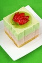 Strawberry and kiwi bavarian cream dessert Royalty Free Stock Photo