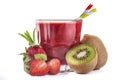 Strawberry and kiwi juice Royalty Free Stock Photo