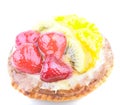 Strawberry Kiwi and Orange in jelly cake Royalty Free Stock Photo