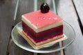 Strawberry layer cake. Royalty Free Stock Photo
