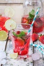 Strawberry lemonade Royalty Free Stock Photo