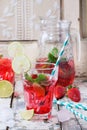 Strawberry lemonade Royalty Free Stock Photo