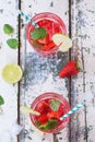 Strawberry lemonade Royalty Free Stock Photo