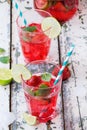 Strawberry lemonade Royalty Free Stock Photo