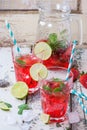 Strawberry lemonade Royalty Free Stock Photo