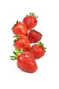 Strawberry lies in one row Royalty Free Stock Photo
