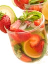 Strawberry-lime mojito