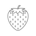 Strawberry line icon design isolated. for your design