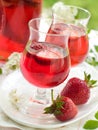 Strawberry liqour Royalty Free Stock Photo