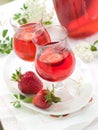 Strawberry liqour Royalty Free Stock Photo