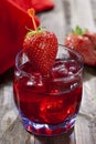Strawberry liqueur Royalty Free Stock Photo