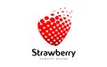 Strawberry Logo Design. Red Strawberry Icon