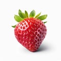 strawberry look delicious ,white background - generative Ai illustration