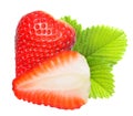 Strawberry macro. Royalty Free Stock Photo