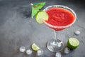 Strawberry Margarita ÃÂ¡ocktail Royalty Free Stock Photo