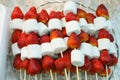 Strawberry and Marshmallows Shishcabob