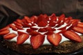 Strawberry meringue cake Royalty Free Stock Photo