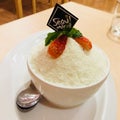 Strawberry milk bingsu