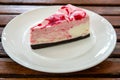 Strawberry milk cake Royalty Free Stock Photo