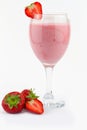 Strawberry milk shake Royalty Free Stock Photo