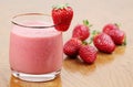 Strawberry milk shake Royalty Free Stock Photo