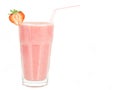Strawberry milkshake Royalty Free Stock Photo