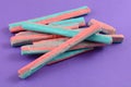 Strawberry milkshake chew candy sticks