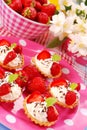 Strawberry mini tartlets