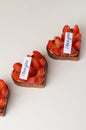 Strawberry Mini Tarts, Delicious Romantic Dessert, Valentine\'s Day Sweet Treat
