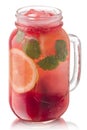 Strawberry mint lemonade jar, paths