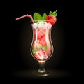 Strawberry Mojito Cocktail