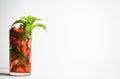 Strawberry mojito cocktail Royalty Free Stock Photo