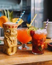 Strawberry mojito with lemon juice, crushed ice and mint Royalty Free Stock Photo