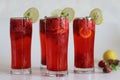 Strawberry mojito mocktail Royalty Free Stock Photo