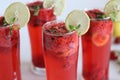 Strawberry mojito mocktail. Royalty Free Stock Photo