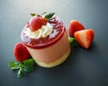 Strawberry mousse