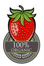 Strawberry Organic label