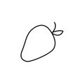 Strawberry outline icon. Element of fruits icon. Thin line icon for website design and development, app development. Premium icon