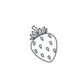 Strawberry Outline Icon