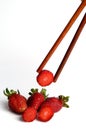 Strawberry over white background Royalty Free Stock Photo