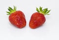 Strawberry pair Royalty Free Stock Photo