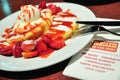 Strawberry with pancakes and vanilla ice cream is a popular menu at Pancake on the Rocks Restaurant on Hickson Road.